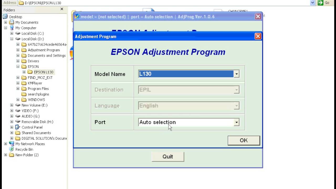 epson waste ink reset software